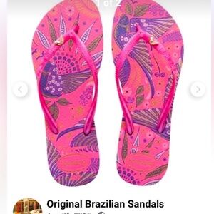 Havaianas Slim Royal Pink Sandals (imported made in Brazil